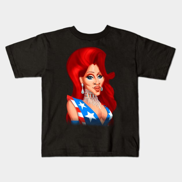 Jaida Essence Hall drag race season 12 Kids T-Shirt by Amelia Emmie